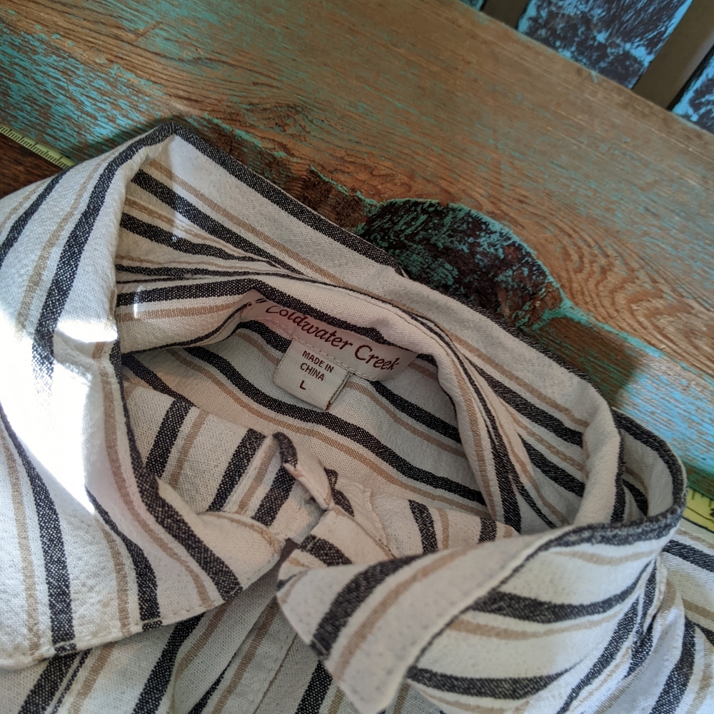 Sale Coldwater Creek Buttondown Jacket Or Blouse - image 2